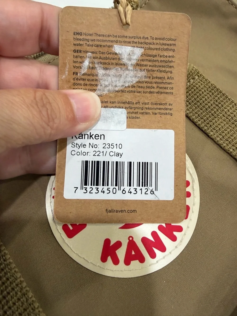 Fjallraven repellent new zippered